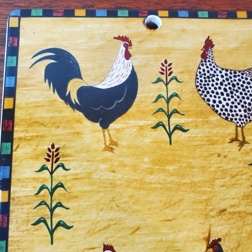 Warren Kimble‎ Sakura Country Quartet Trivet, 6.625x 8.5 inches